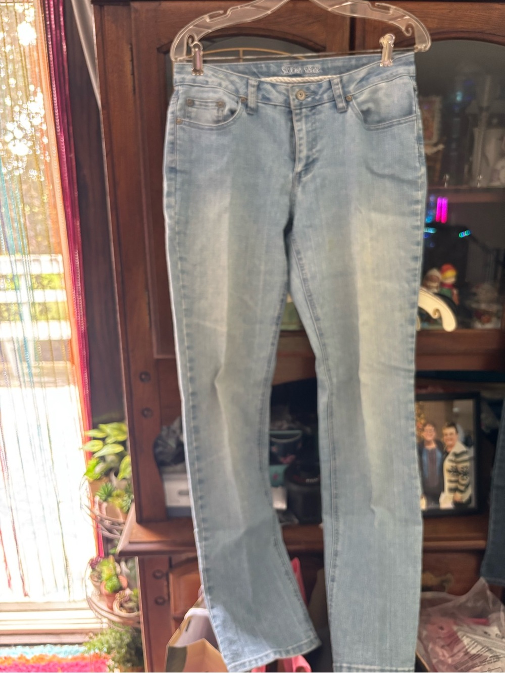 St. John's Bay Light Blue Straight Leg Jeans
